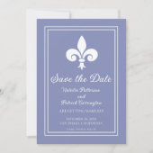 Maagdenpalm Fleur de Lis Save the Date Uitnodiging (Voorkant)