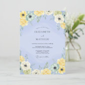 Maagdenpalm Geel Ranunculus Stof Eucalyptus Bruilo Kaart (Staand voorkant)