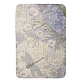 Maagdenpalm Hydrangea en Shabby Chic Libel Badmat (Voorkant Verticaal)