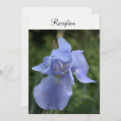 Maagdenpalm Iris Bloem Bruiloftsreceptie Kaart (Voorkant / Achterkant)