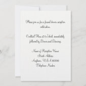 Maagdenpalm Iris Bloem Bruiloftsreceptie Kaart (Achterkant)