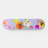 Maagdenpalm Levendige Bloemenmix Skateboard (Horizontaal)