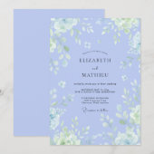 Maagdenpalm Luchtige Waterverf Bruiloft Kaart (Voorkant / Achterkant)