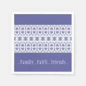 Maagdenpalm met bloemaccenten servet (Voorkant)