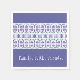 Maagdenpalm met bloemaccenten servet