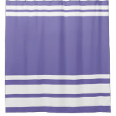 Maagdenpalm: Moderne lijnen in het wit Douchegordijn (Voorkant)