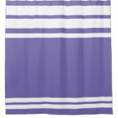 Maagdenpalm: Moderne lijnen in het wit Douchegordijn (Voorkant)