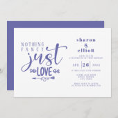 maagdenpalm niets Fancy gewoon liefde bruiloft Kaart (Voorkant / Achterkant)