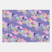  maagdenpalm, paarse & peeps papieren inpakpapier vel (Voorkant 3)