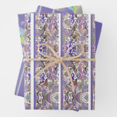  maagdenpalm, paarse & peeps papieren inpakpapier vel (In situ)