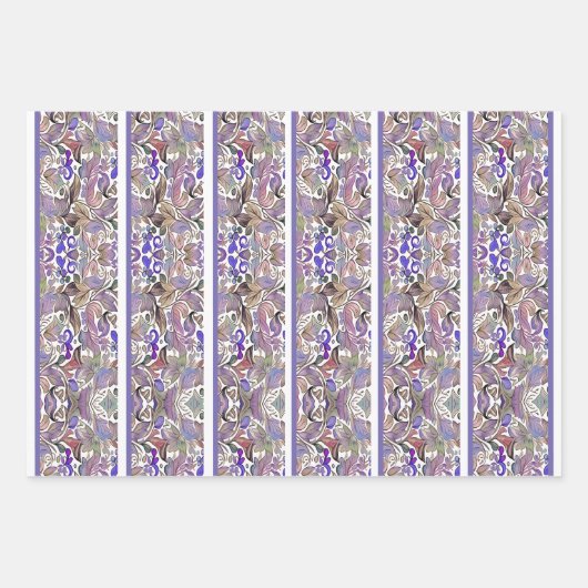  maagdenpalm, paarse & peeps papieren inpakpapier vel (Voorkant)