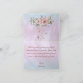  maagdenpalm pioen Vrijgezellenfeest dank u Bedankkaart (Binnen)