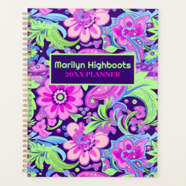 Maagdenpalm, Roze, en Limoen Retro Planner