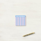 Maagdenpalm & Roze Strepen Met Uw Naam Post-it® Notes (Op bureau)