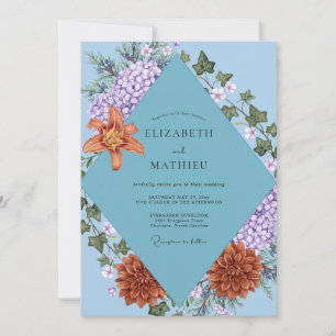 Maagdenpalm Sering Klimop Eucalyptus Bruiloft Kaart