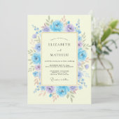 Maagdenpalm Sering Ranunculus Eucalyptus Bruiloft Kaart (Staand voorkant)