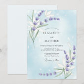 Maagdenpalm Sering Tak Eucalyptus Bruiloft Kaart (Voorkant / Achterkant)
