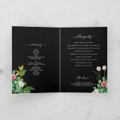 Maagdenpalm Trouw Zwart Order of Service Programma (Binnen)