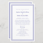 Maagdenpalm Trouwscript Modern Programma voor de C (Voorkant / Achterkant)