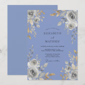 Maagdenpalm Zilveren Roze Bruiloft Kaart (Voorkant / Achterkant)