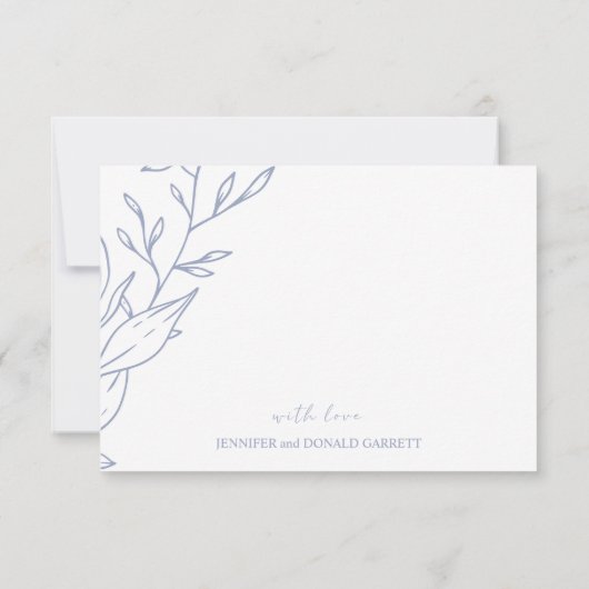 maagdenpalmbloem bedankkaart (Achterkant)