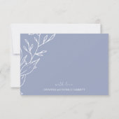 maagdenpalmbloem bedankkaart (Achterkant)