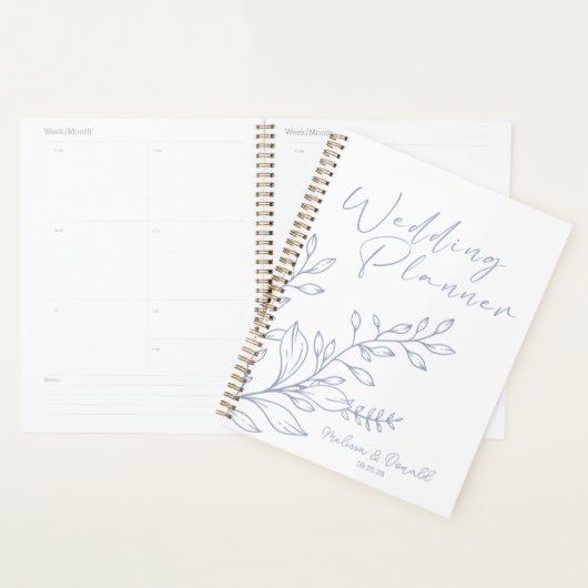 Maagdenpalmbloemen Boho bruiloft Planner (Display)