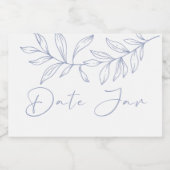 Maagdenpalmbloemen Date Night Jar Voedselcontainer Etiket (Enkel label)