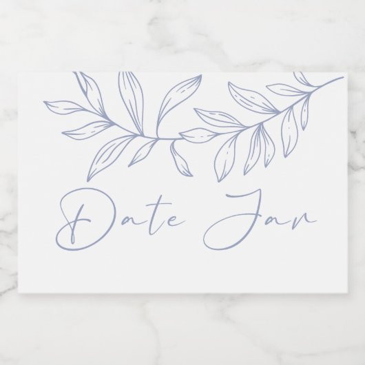 Maagdenpalmbloemen Date Night Jar Voedselcontainer Etiket (Enkel label)