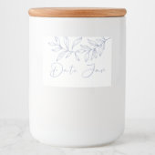 Maagdenpalmbloemen Date Night Jar Voedselcontainer Etiket (Voorkant)