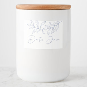 Maagdenpalmbloemen Date Night Jar Voedselcontainer Etiket