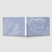 Maagdenpalmbloemen Eenvoudige Boho bruiloft Gastenboek (Volledig)