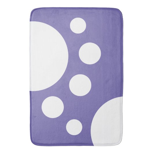 Maagdenpalmbomen: Stippen in het wit Badmat (Voorkant Verticaal)