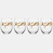 Maagdenreflectie Wijnglas Zonder Voet (Voorkant)