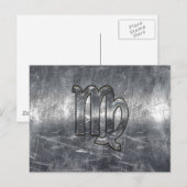 Maagdenteken voor dierentuindige in Grunge Distres Briefkaart (Voorkant / Achterkant)