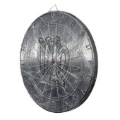 Maagdenteken voor dierentuindige in Grunge Distres Dartbord (Voorkant Rechts)