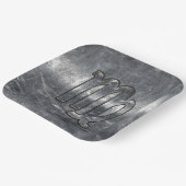 Maagdenteken voor dierentuindige in Grunge Distres Papieren Bordje (Gebogen)