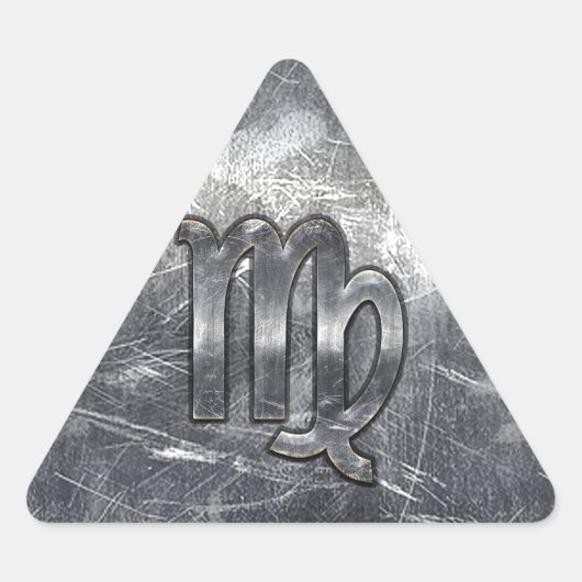 Maagdenteken voor dierentuindige in Grunge Distres Sticker (Voorkant)