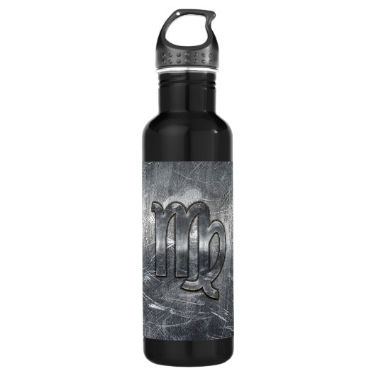 Maagdenteken voor dierentuindige in Grunge Distres Waterfles (Voorkant)