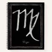 Maagdenzilvervormd astrologisch symbool nr. notitieboek (Voorkant)