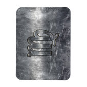 Maagdijk Teken Grunge Distress Style Magneet (Verticaal)