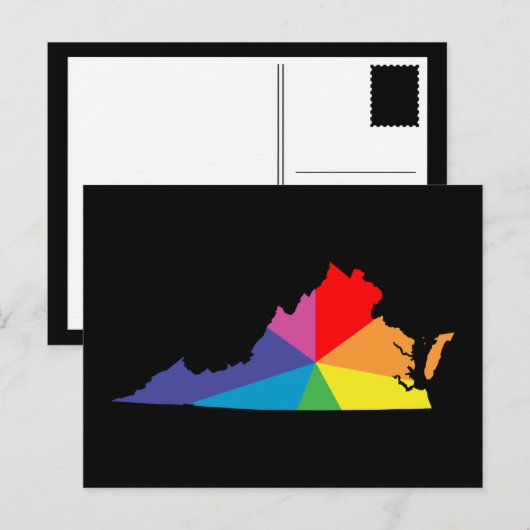 maagginia-kleurburst briefkaart (Voorkant / Achterkant)