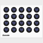 Maagkanker Bewustzijn hart Maagdoornuitsteeksel Ronde Sticker (Vel)