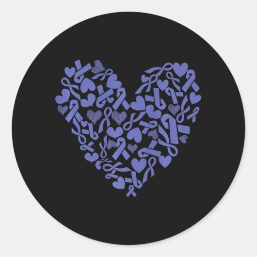 Maagkanker Bewustzijn hart Maagdoornuitsteeksel Ronde Sticker (Voorkant)