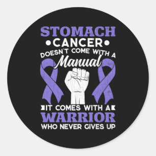 Maagkanker komt met Warrior Awareness Maand Ronde Sticker