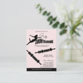 Maaglijk Lichaamslichaam Sculpting Massageroze Visitekaartje (Staand voorkant)