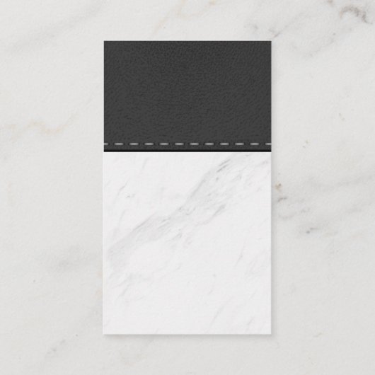 Maagstone-pet-groeidog pictogram | Leder Visitekaartje (Achterkant)