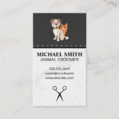 Maagstone-pet-groeidog pictogram | Leder Visitekaartje (Voorkant)