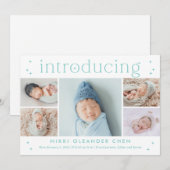 Maagtijdbewerkbare kleurweergave Aankondiging gebo (Voorkant / Achterkant)