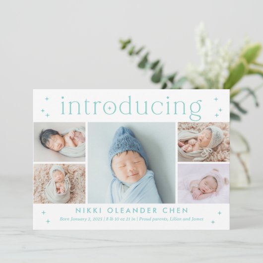 Maagtijdbewerkbare kleurweergave Aankondiging gebo (Staand voorkant)